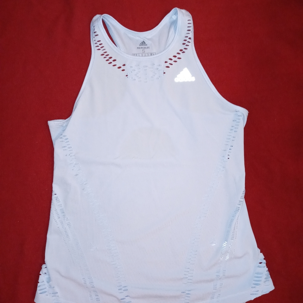 Adidas razor back reflective tank top